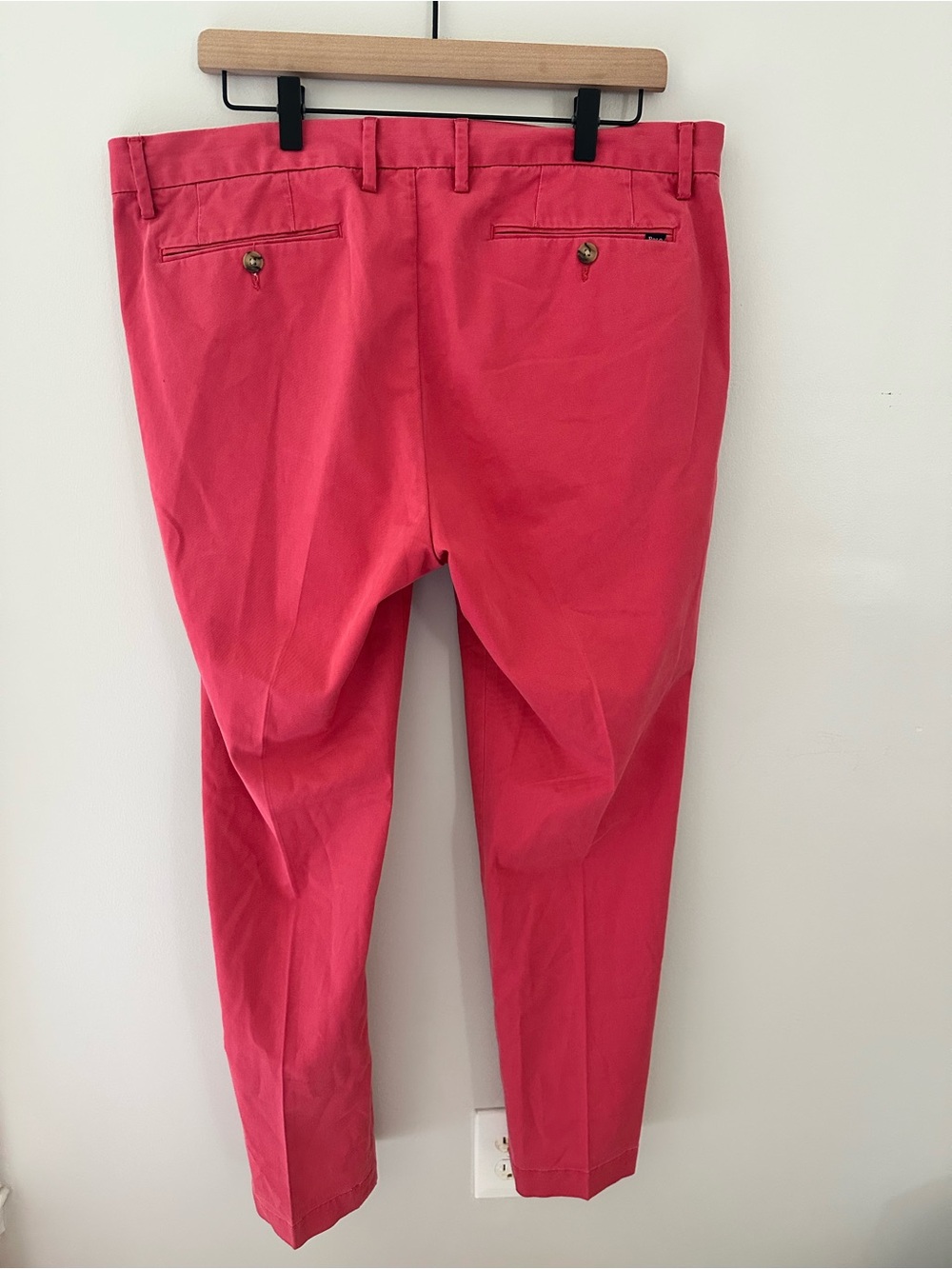 Polo Ralph Lauren Stretch Slim Chino Cotton Twill Pants Light Red Coral 36x30 - Picture 13 of 13